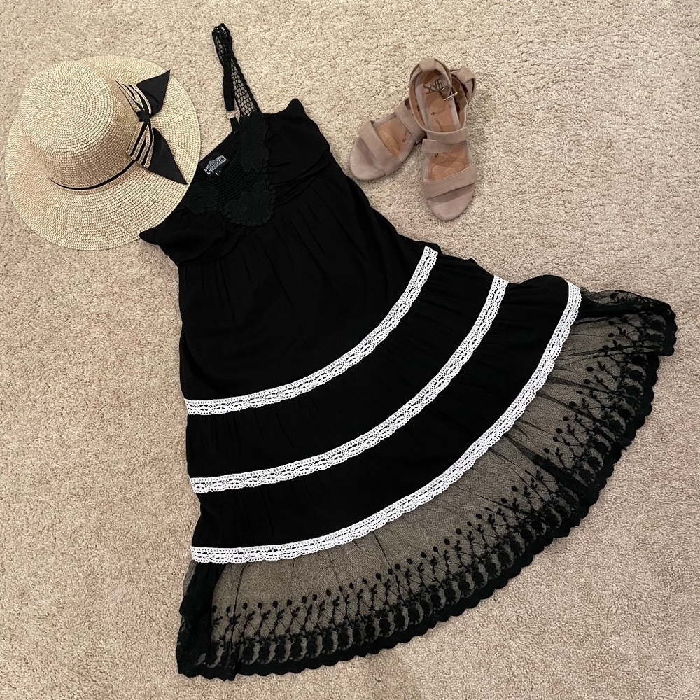 Angie black sundress